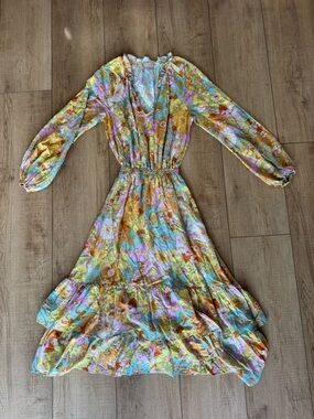 Show Me Your Mumu Georgia Dress Floral Boho Midi Small Vintage Inspired